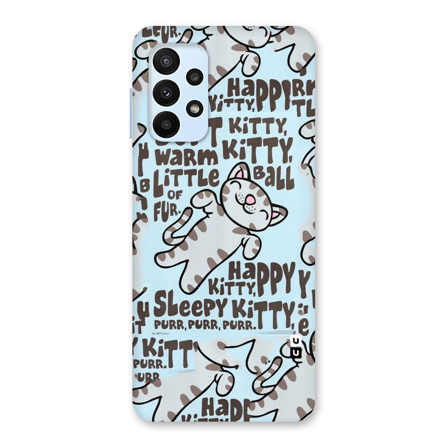 Kitty Pattern Back Case for Galaxy A23
