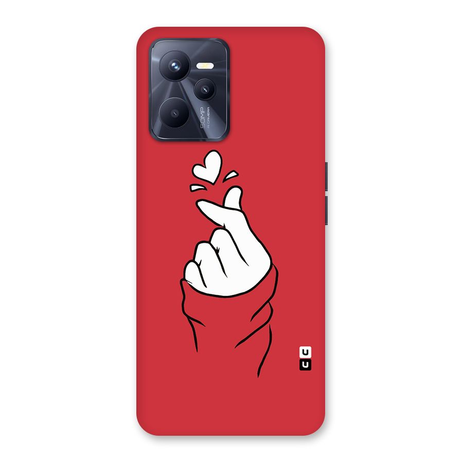 Korean Love Sign Back Case for Realme C35
