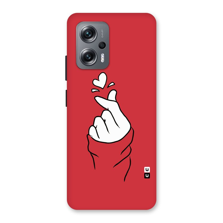 Korean Love Sign Back Case for Redmi K50i
