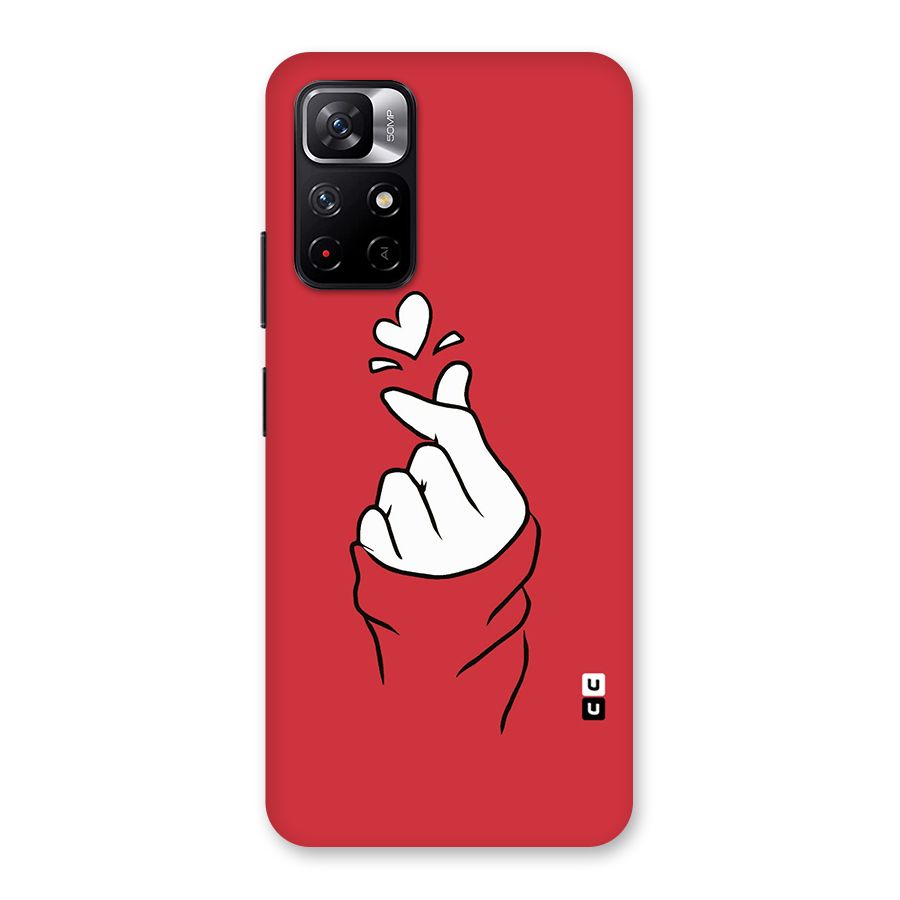 Korean Love Sign Back Case for Redmi Note 11T 5G