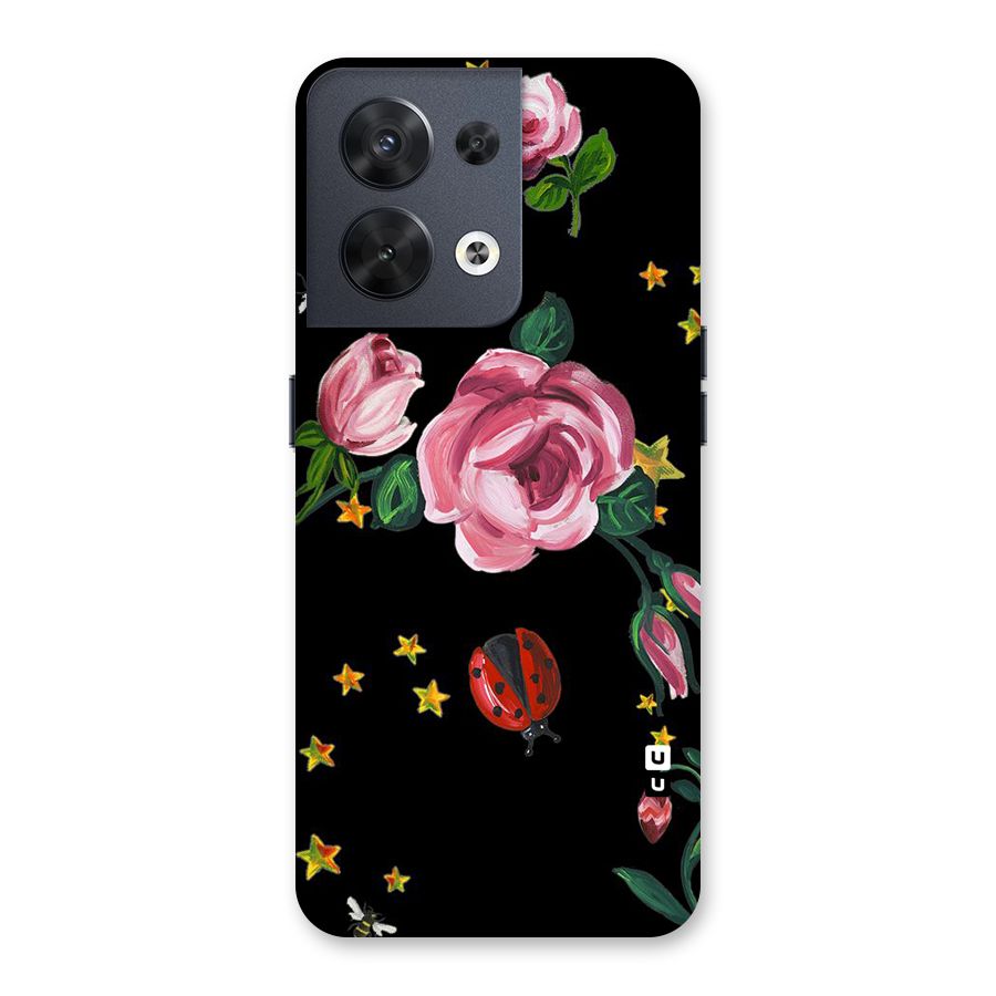 Ladybird And Floral Back Case for Oppo Reno8 5G