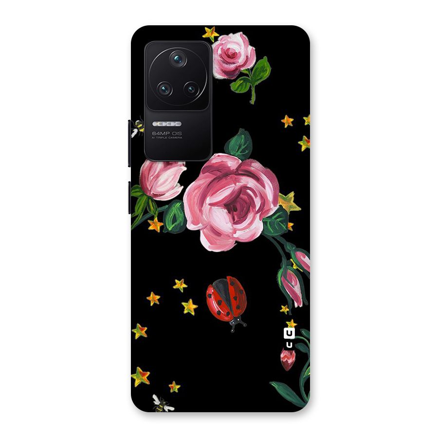 Ladybird And Floral Back Case for Poco F4 5G