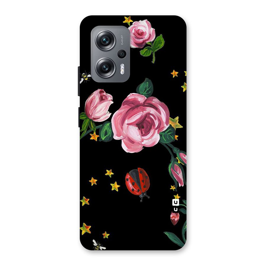 Ladybird And Floral Back Case for Redmi K50i