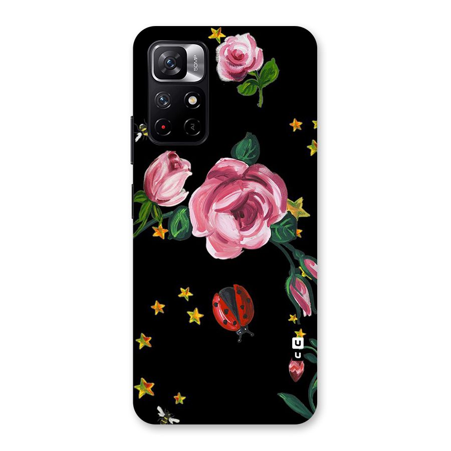 Ladybird And Floral Back Case for Redmi Note 11T 5G