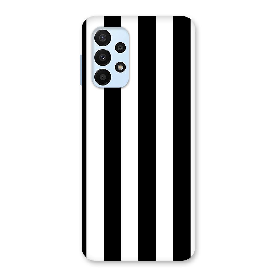 Lavish Black Stripes Back Case for Galaxy A23