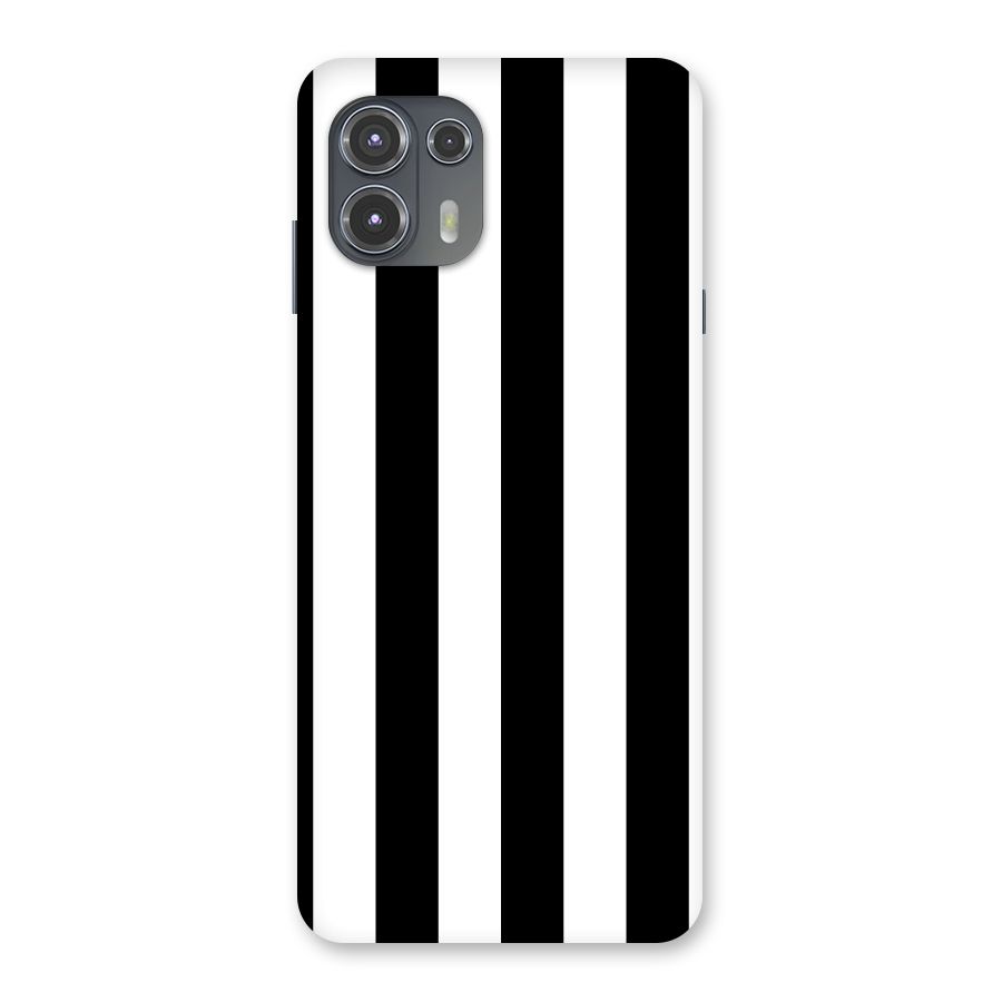 Lavish Black Stripes Back Case for Motorola Edge 20 Fusion