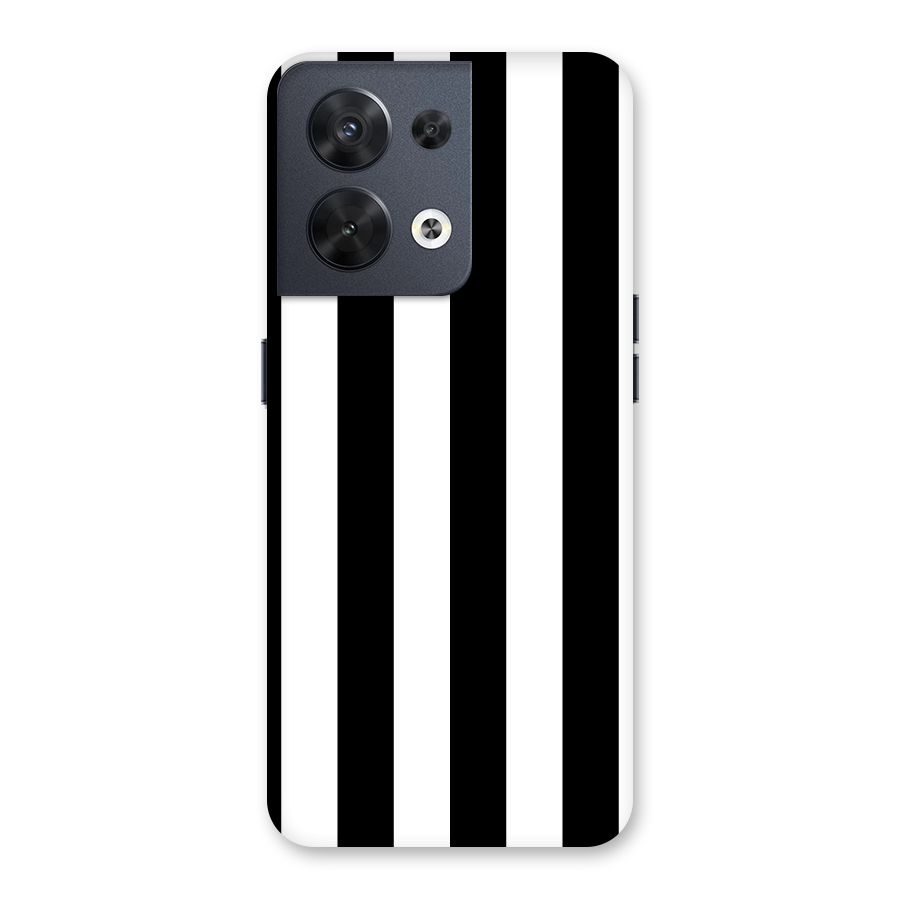 Lavish Black Stripes Back Case for Oppo Reno8 5G