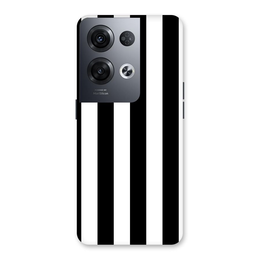 Lavish Black Stripes Back Case for Oppo Reno8 Pro 5G