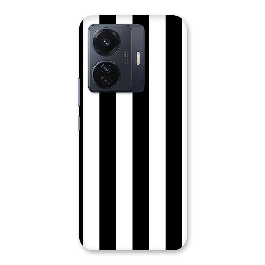 Lavish Black Stripes Back Case for Vivo T1 Pro