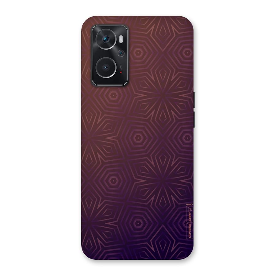 Lavish Purple Pattern Back Case for Oppo K10 4G