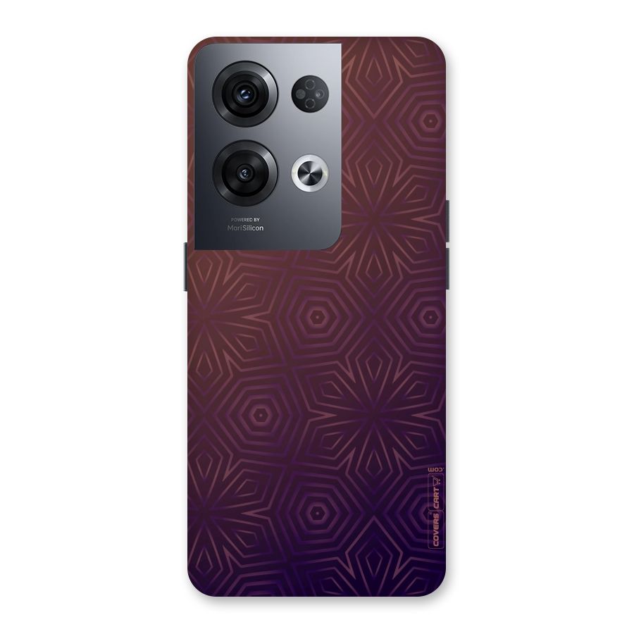 Lavish Purple Pattern Back Case for Oppo Reno8 Pro 5G