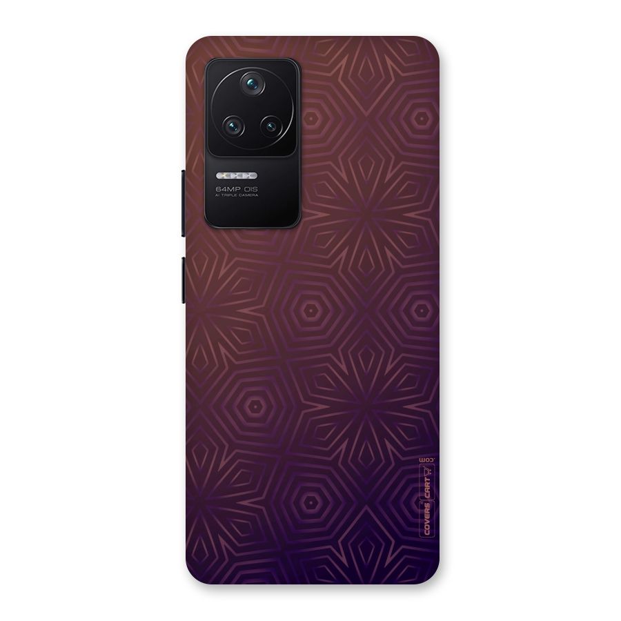 Lavish Purple Pattern Back Case for Poco F4 5G