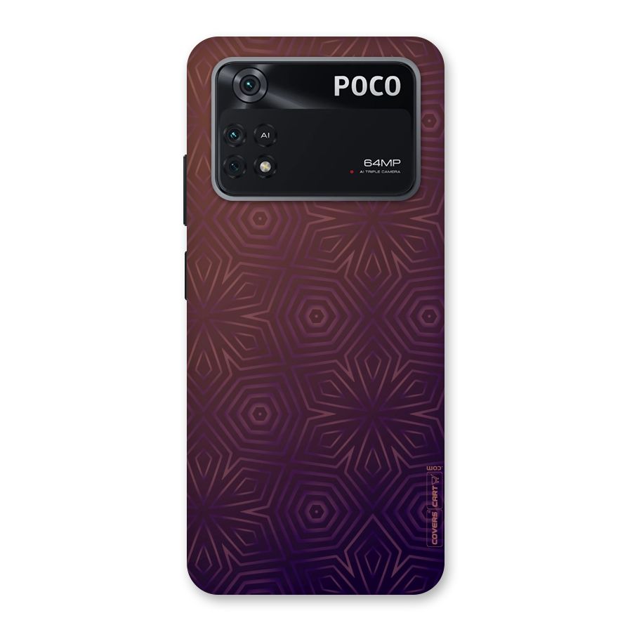 Lavish Purple Pattern Back Case for Poco M4 Pro 4G