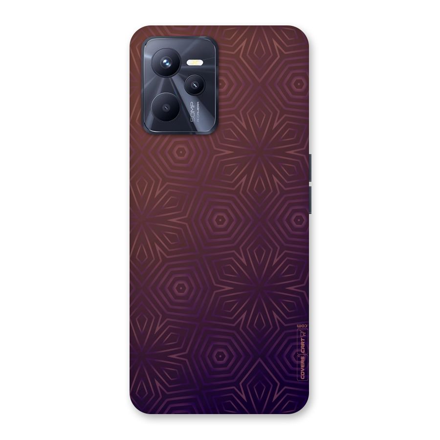 Lavish Purple Pattern Back Case for Realme C35