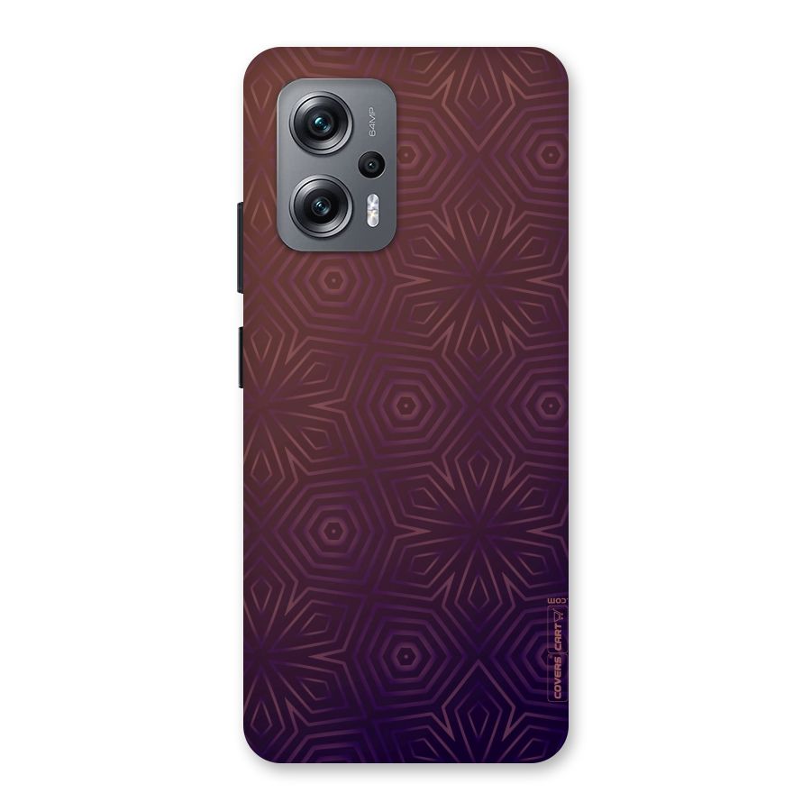 Lavish Purple Pattern Back Case for Redmi K50i