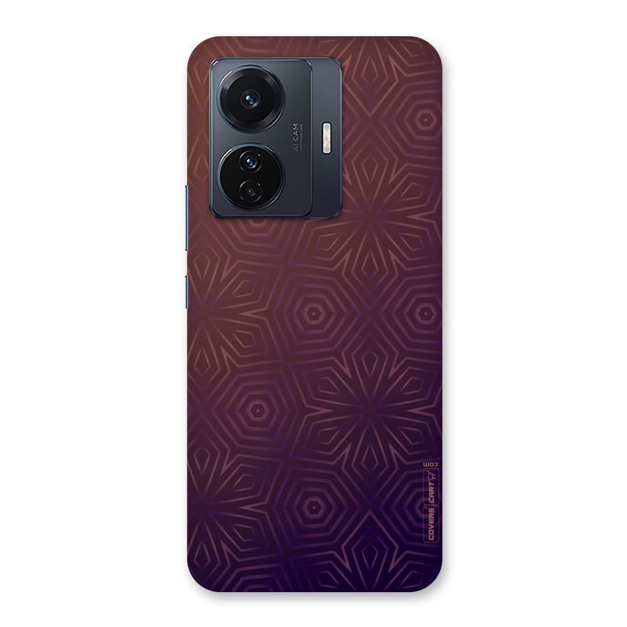 Lavish Purple Pattern Back Case for Vivo T1 Pro
