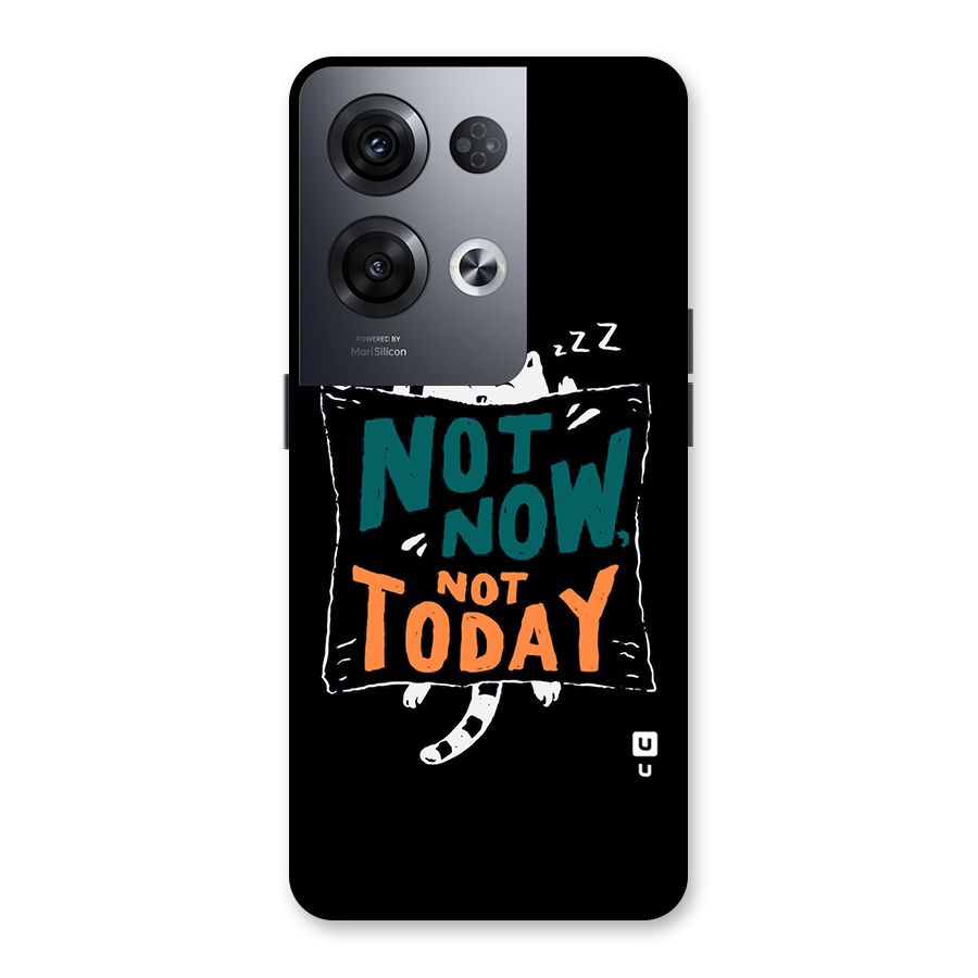 Lazy Cat Not Today Back Case for Oppo Reno8 Pro 5G