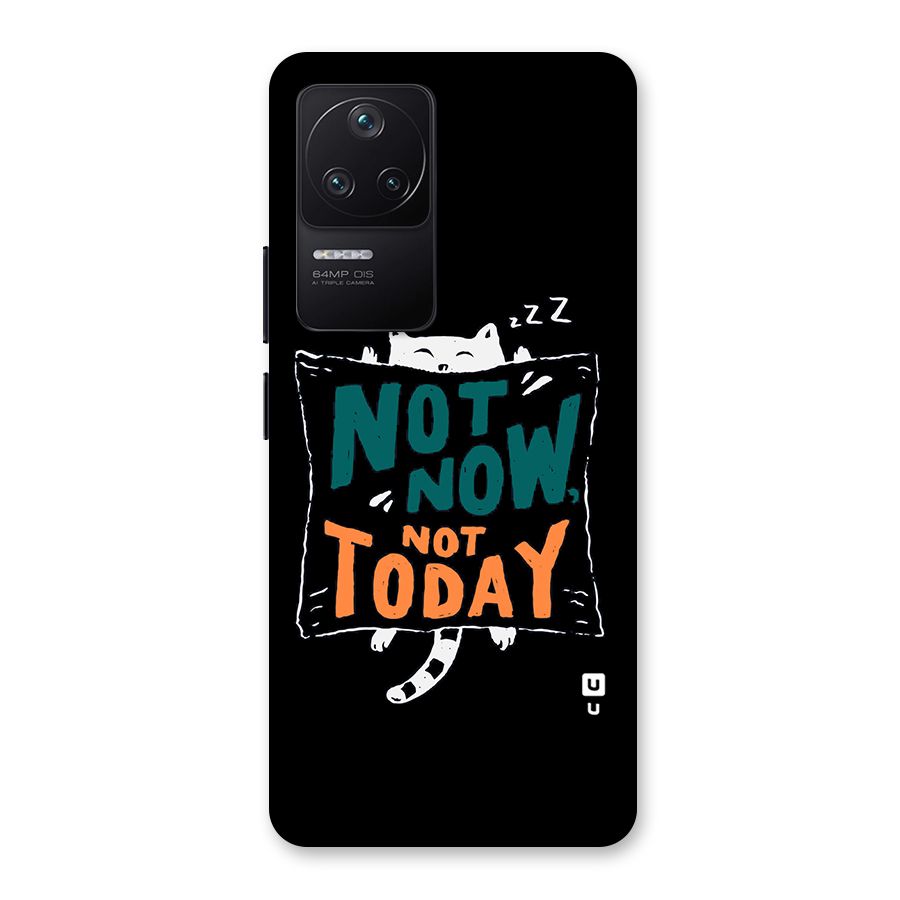 Lazy Cat Not Today Back Case for Poco F4 5G