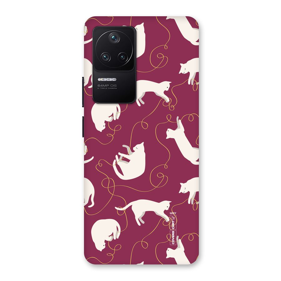 Lazy Kitty Back Case for Poco F4 5G