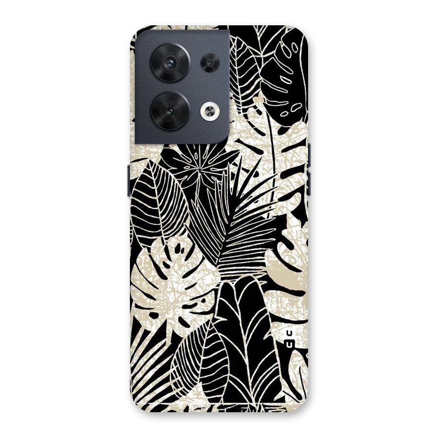 Leaf Pattern Back Case for Oppo Reno8 5G