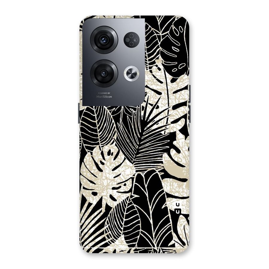 Leaf Pattern Back Case for Oppo Reno8 Pro 5G