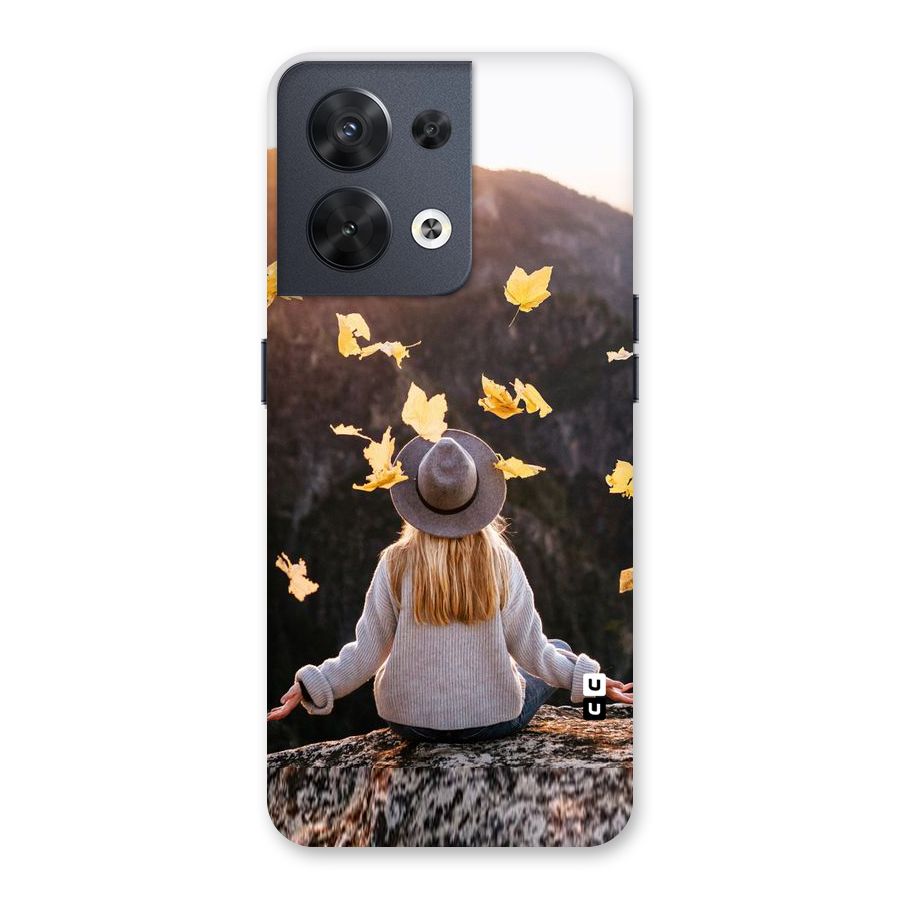 Leaf Rain Sunset Back Case for Oppo Reno8 5G