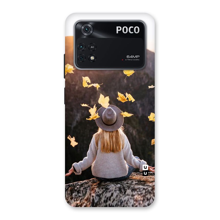 Leaf Rain Sunset Back Case for Poco M4 Pro 4G
