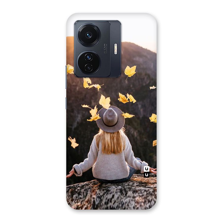 Leaf Rain Sunset Back Case for Vivo T1 Pro
