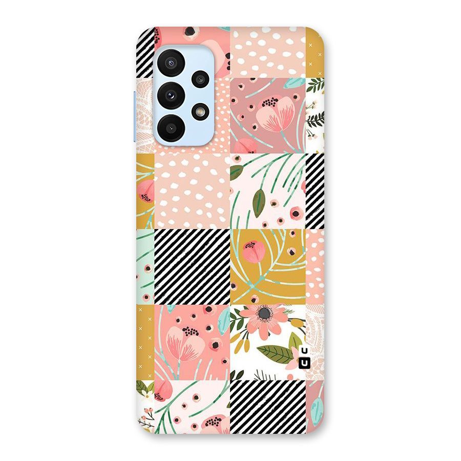 Leaf Stripe Polka Back Case for Galaxy A23