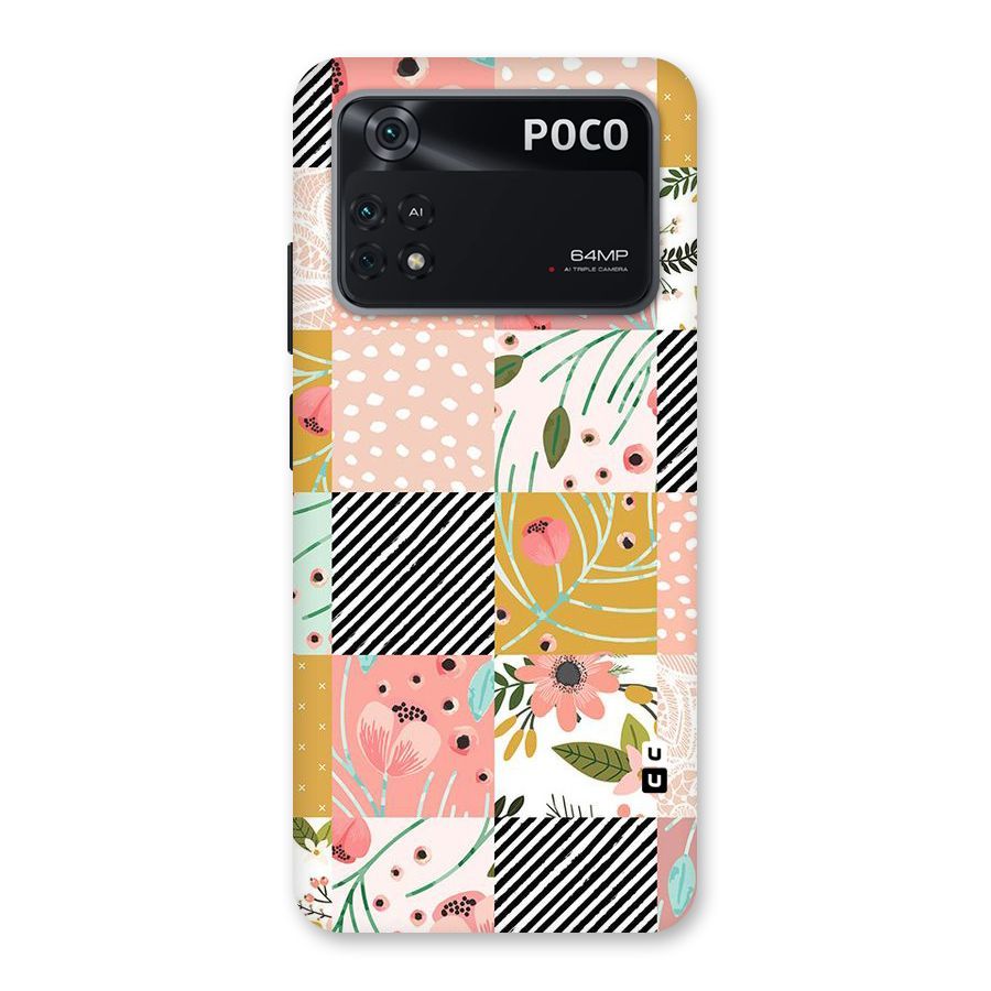 Leaf Stripe Polka Back Case for Poco M4 Pro 4G