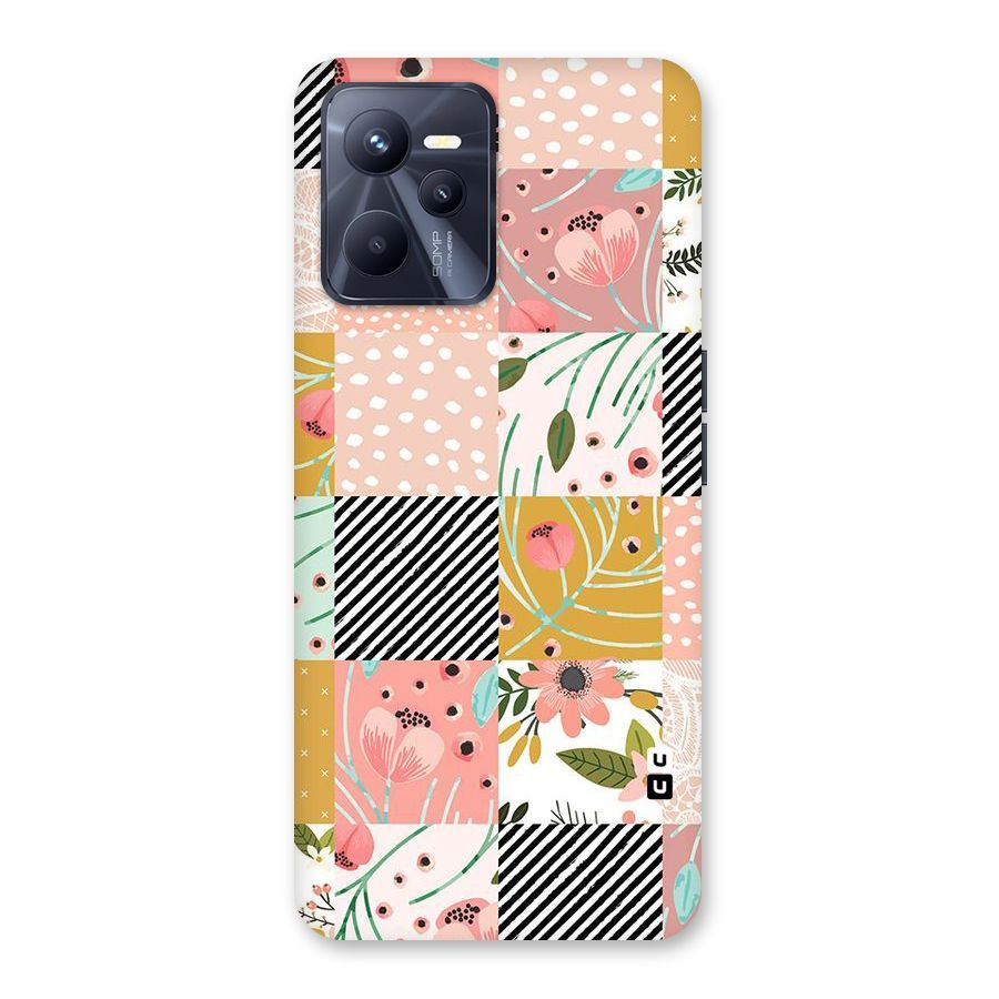 Leaf Stripe Polka Back Case for Realme C35