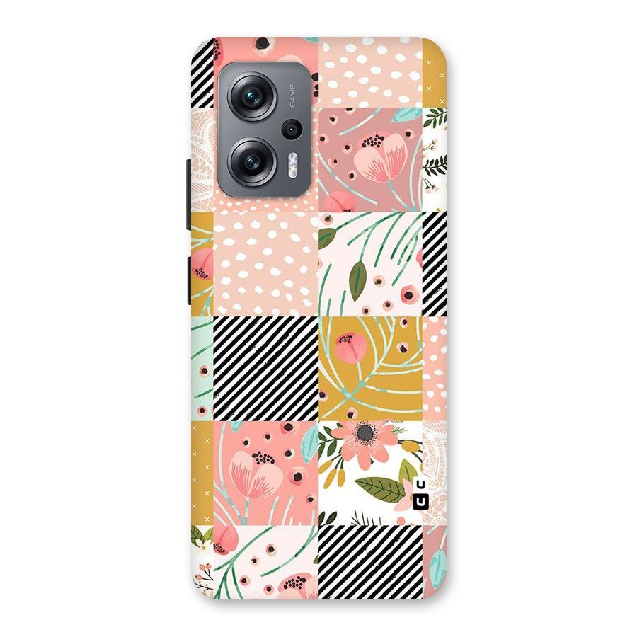 Leaf Stripe Polka Back Case for Redmi K50i