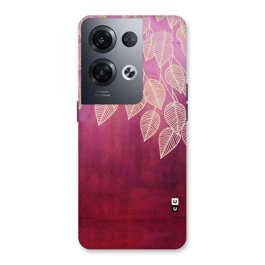 Leafy Outline Back Case for Oppo Reno8 Pro 5G