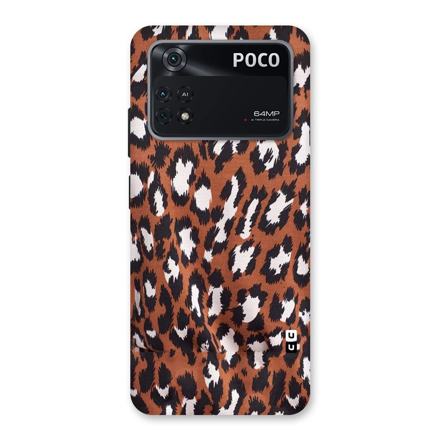 Leapord Design Back Case for Poco M4 Pro 4G