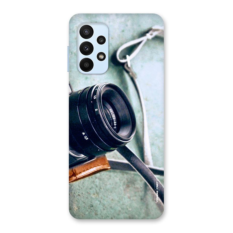 Leather Camera Lens Back Case for Galaxy A23