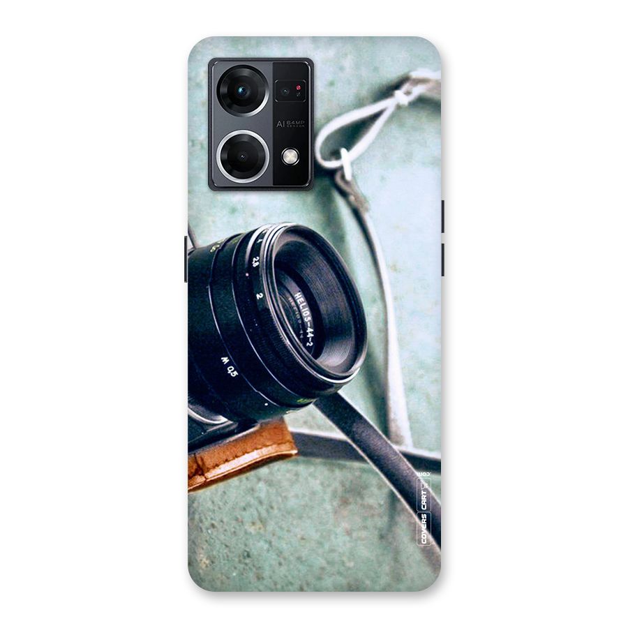 Leather Camera Lens Glass Back Case for Oppo F21 Pro 5G