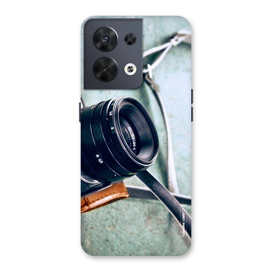 Leather Camera Lens Back Case for Oppo Reno8 5G