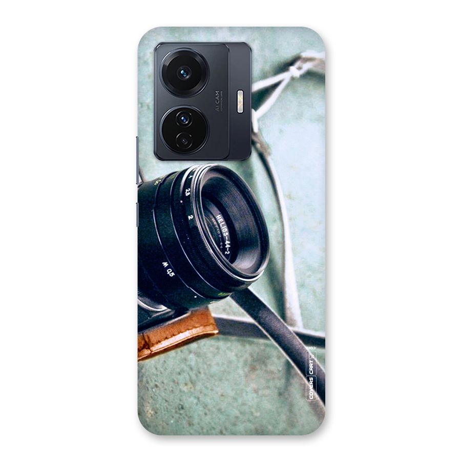 Leather Camera Lens Back Case for Vivo T1 Pro