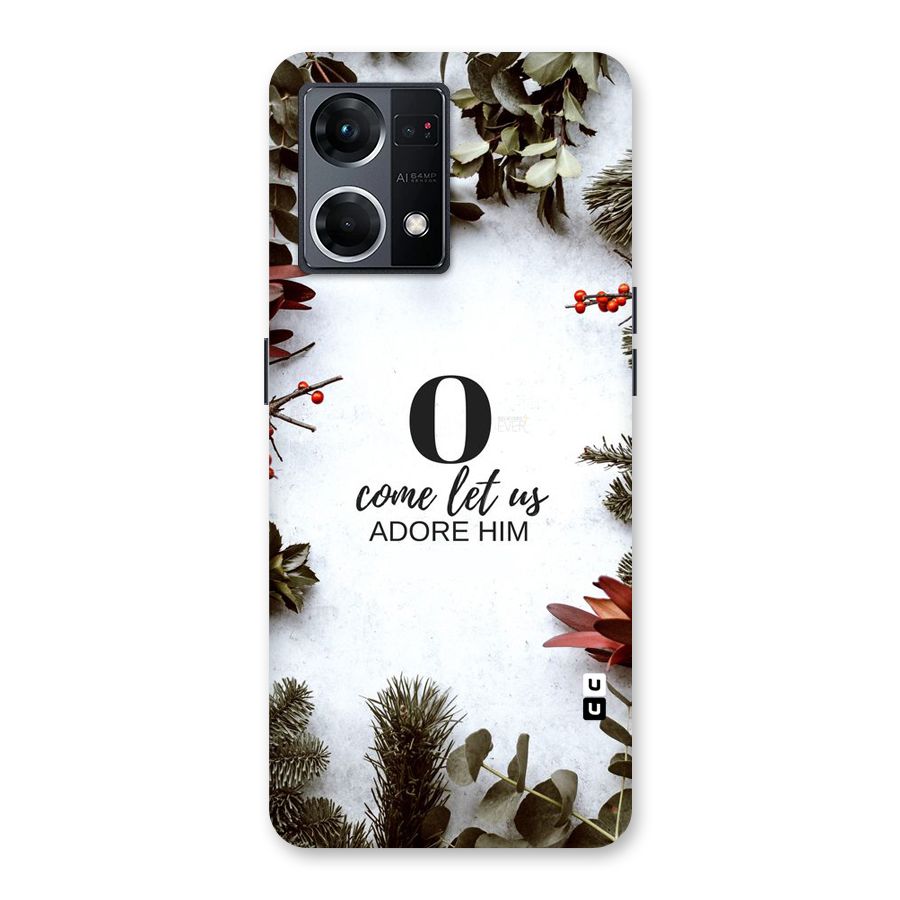 Lets Adore Him Glass Back Case for Oppo F21 Pro 5G
