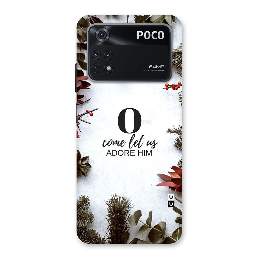 Lets Adore Him Back Case for Poco M4 Pro 4G