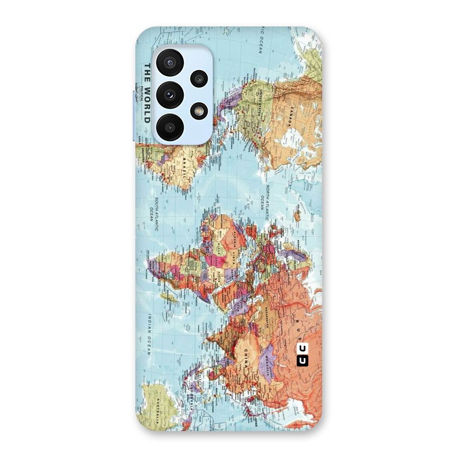 Lets Travel The World Back Case for Galaxy A23