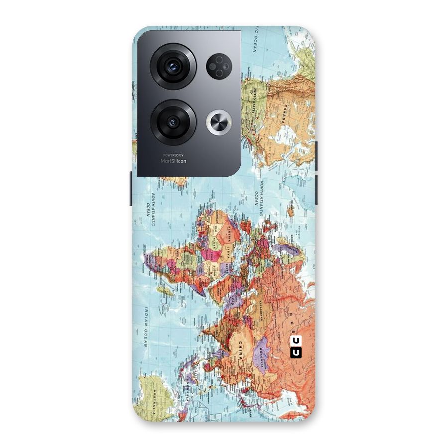 Lets Travel The World Back Case for Oppo Reno8 Pro 5G