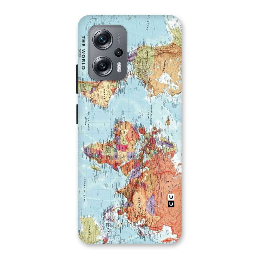 Lets Travel The World Back Case for Redmi K50i