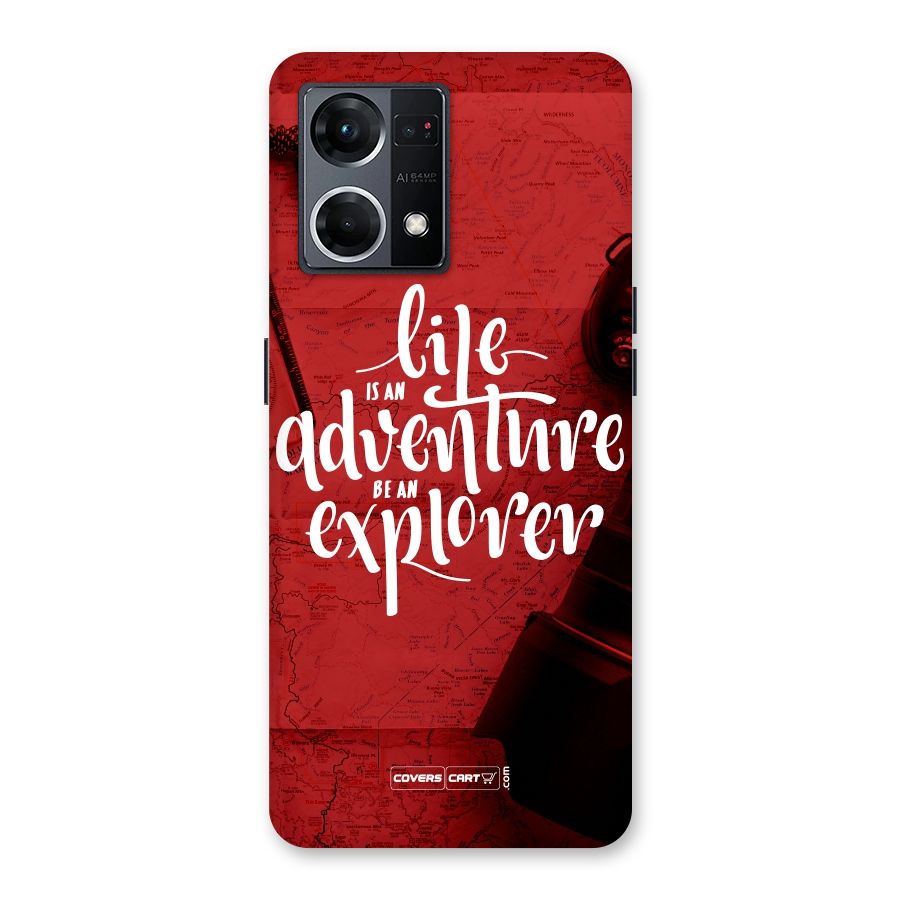 Life Adventure Explorer Glass Back Case for Oppo F21 Pro 5G