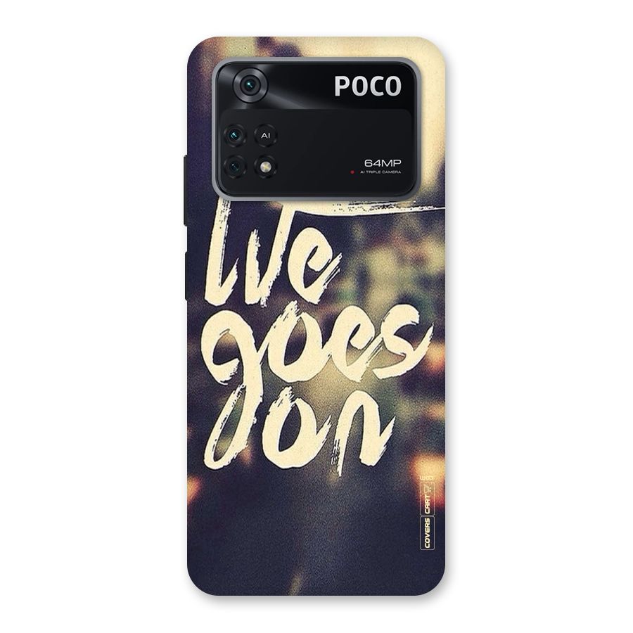Life Goes On Back Case for Poco M4 Pro 4G