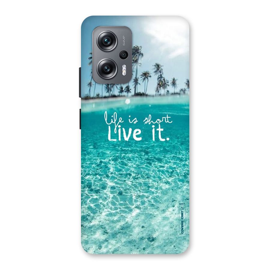 Life Is Short Back Case for Redmi K50i
