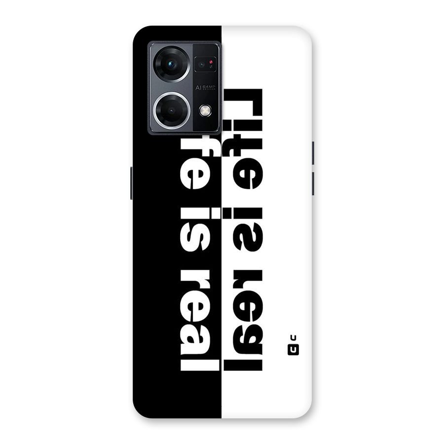 Life Reality Glass Back Case for Oppo F21 Pro 5G