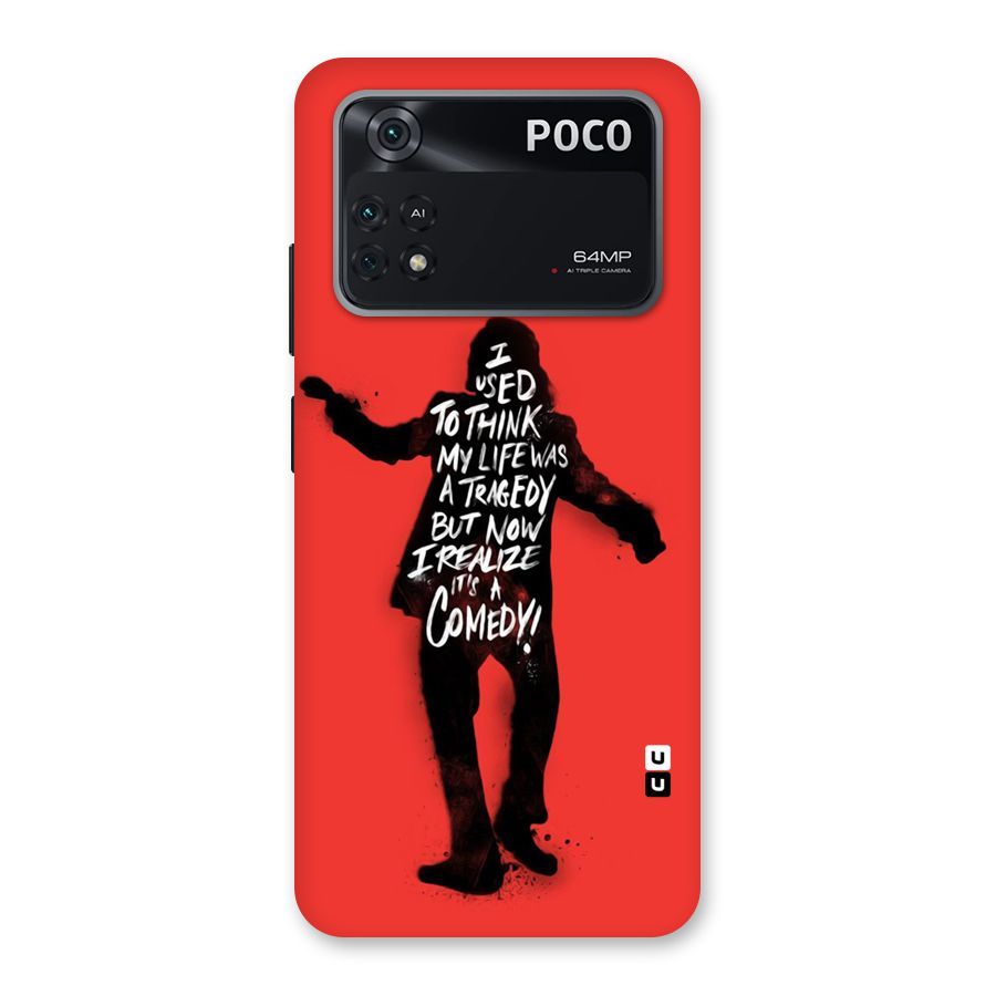 Life Tragedy Comedy Back Case for Poco M4 Pro 4G