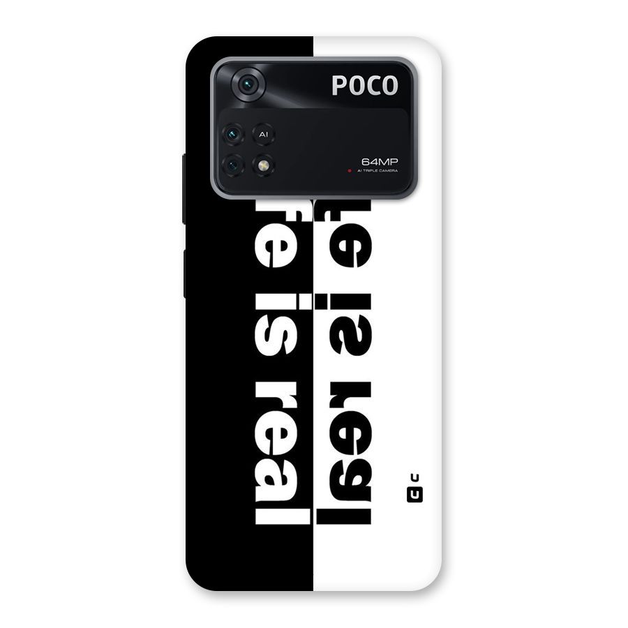 Life is Real Simple Back Case for Poco M4 Pro 4G