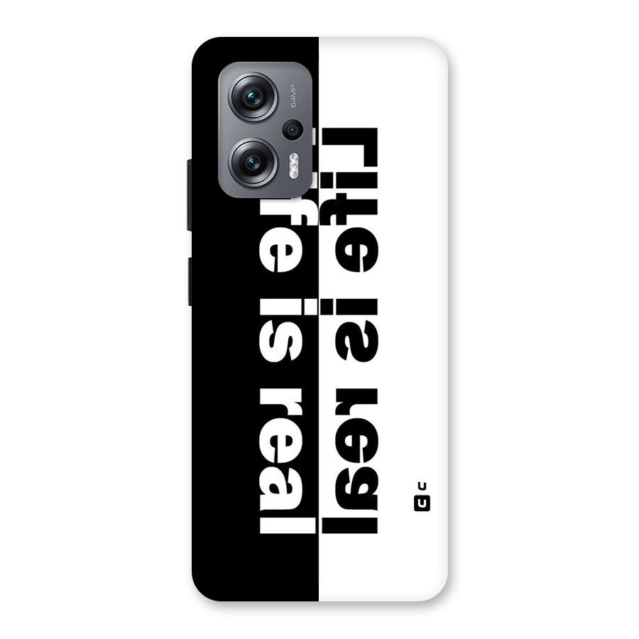 Life is Real Simple Back Case for Redmi K50i